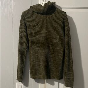 Cozy Olive Turtleneck Sweater